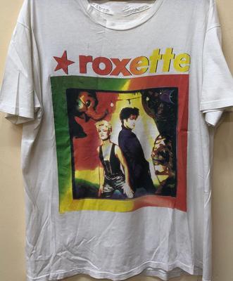T-shirt de Concert Tour du groupe Roxette Blanc Unisexe Toutes Tailles 1F1633 T-shirt Unisexe