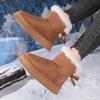 2025 Winter New Fleece Thickened Bread Shoes, Wool Cotton Shoes, Thick Soles, Heightened, Non-slip and Warm Snow Boots