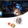 Tig Welding Gas Lens, Tig Welding Nozzle Cup Tig Torch Glass Cup Tig Welding Cup Fluid Nozzle Set Tig Welding Accessories for TIG-17/18/26(2.4MM)