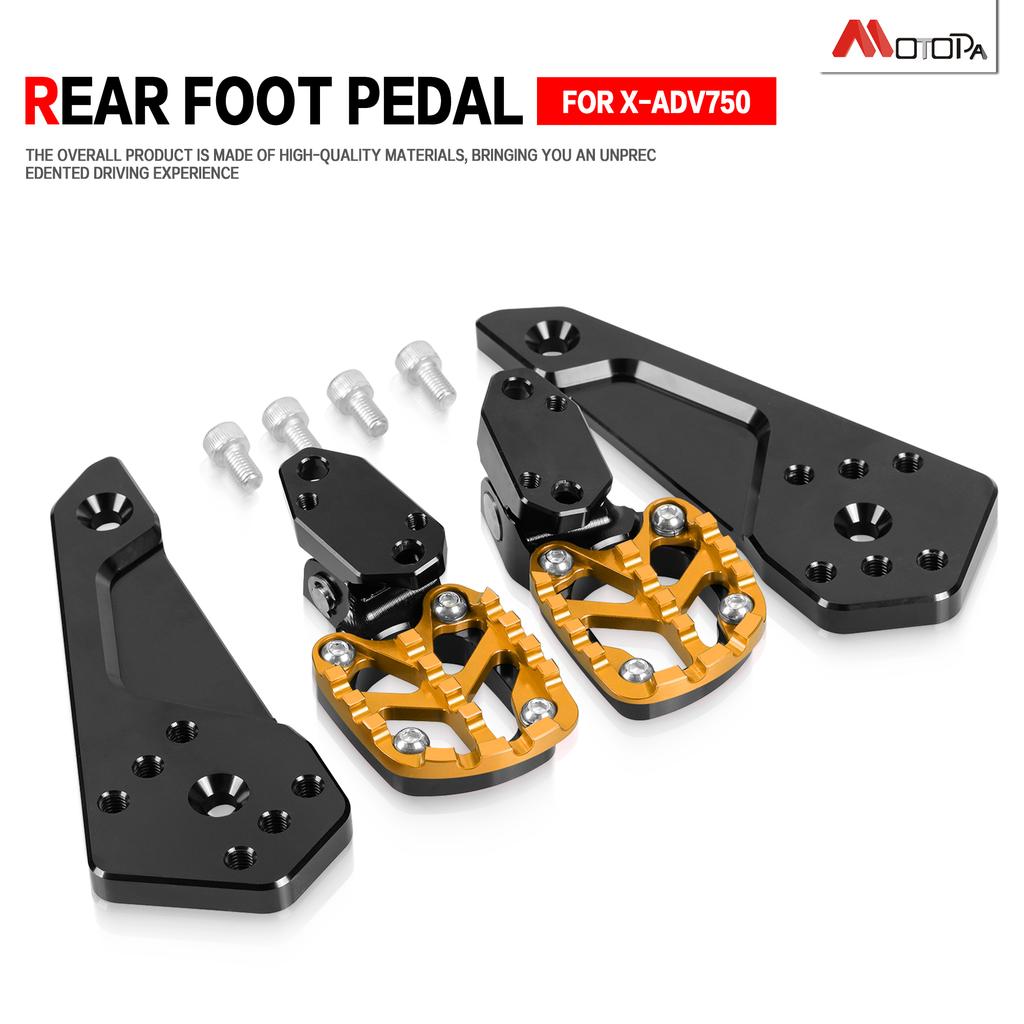 Motorcycle Foot Rest Footrest Footpegs Passenger Foot Pedal Foldable For HONDA XADV750 X ADV 750 2021-2025