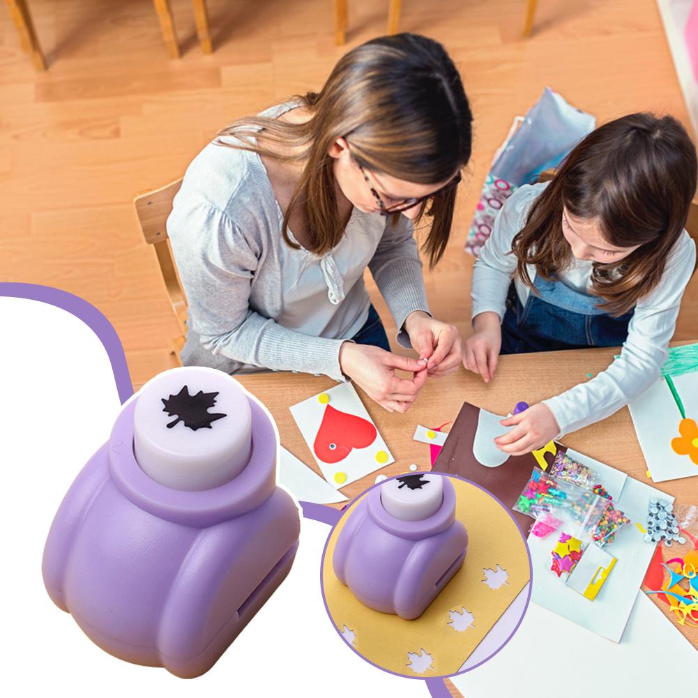 Embossing Punching Device Hole Punch Mini Paper Card Shaper Cutter For Children DIY Scrapbooks Craft Calico Hole Puncher 1/6PCS