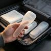 1 Stück Wasserdichte Reise-Rasieretui Tragbarer Rasiererhalter Aufbewahrungsbox Organizer für Rasierklingen Toilettenartikel Zubehör