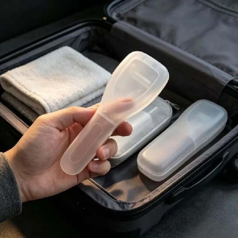 1 Stück Wasserdichte Reise-Rasieretui Tragbarer Rasiererhalter Aufbewahrungsbox Organizer für Rasierklingen Toilettenartikel Zubehör