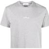 Stone Island Ss22 Solid Color Logo Letter Print Cotton Short Sleeve T-Shirt Men tops Gray 76152NS94-V0M64