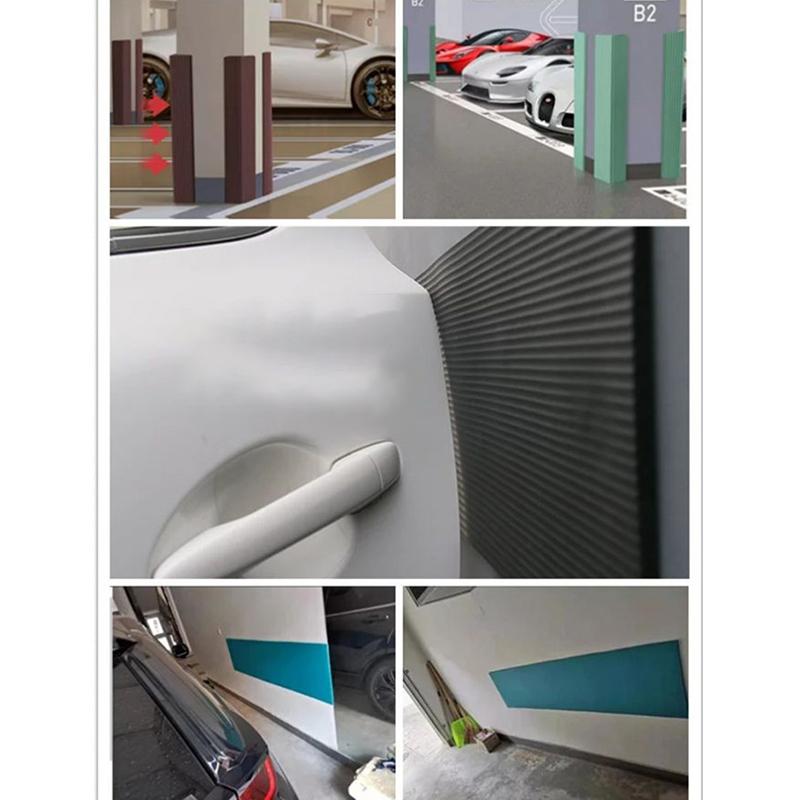 1M Anti-collision Car Door Protector Garage Wall Corner Bumper Guard Cutable Rubber Anti Scratch Strip Parking Spaces Warehouses