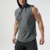 OEING Men's Hooded Sleeveless Quick-Dry Fitness Vest