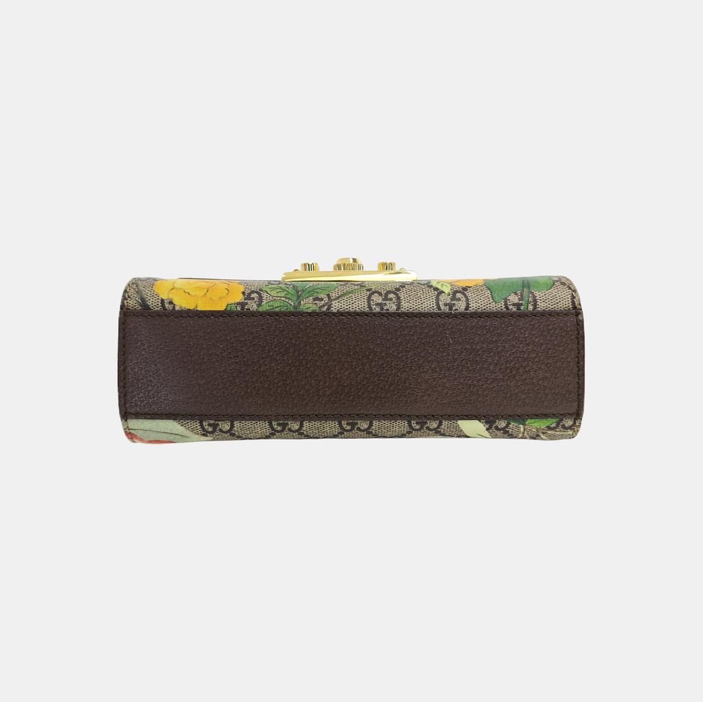 [Pre-Owned] Padlock Small Multicolor Coated Canvas Print Shoulder Bag - Good #YGP1KF