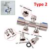 Dual Control Water Distributor Filling Valve Double Control Angle Valve Easy Installation Stainless Steel Construction