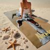 Custom Name Ultra-Soft Beach Towel with Goat Theme,Ideal for Pool - Camping, Diving - Perfect Travel Essential, Vibrant Beach Towel.