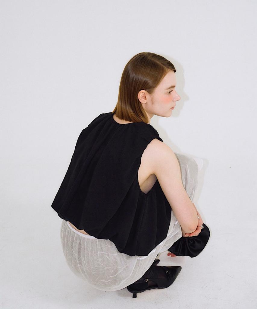 APOEM Frill Balloon Top - 3Colors