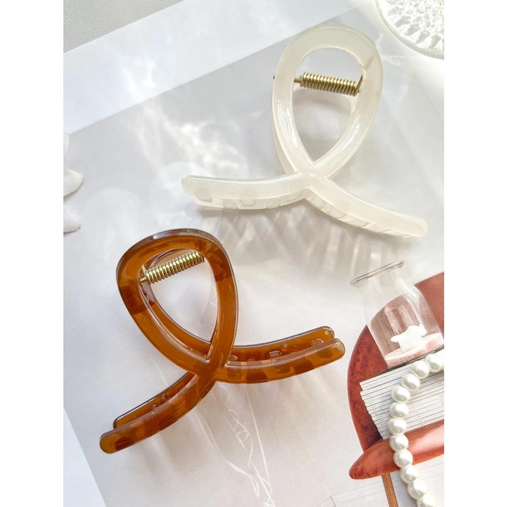 French Big Hair Claw Clips Medium Butterfly Shark Clip for Women 3.1" Strong Hold Non-slip Jaw Clips Hair Accessories Headwear