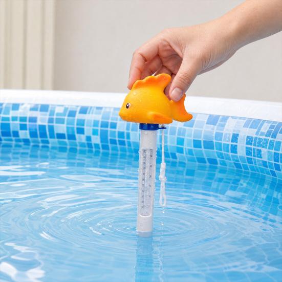 Yousheng Swimming Pool Floating Thermometer, Flamingo Turtle Duck Goldfish Shark Water Temperature Gauge, Easy Read Bathtub Hot Tub Temperature
