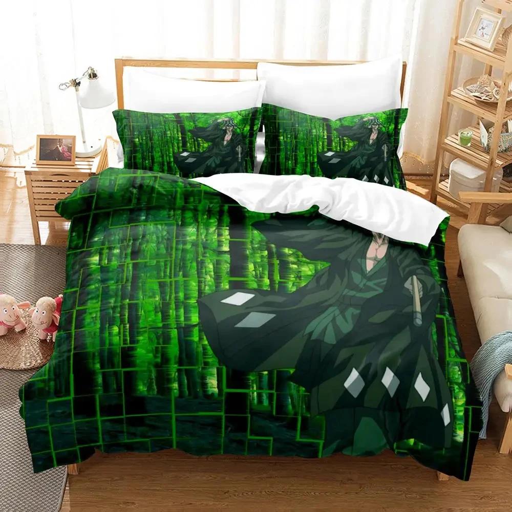 Kisuke Bleach Urahara 3D Anime Påslakanset för Pojksovrum Enkelsäng Twin Full Queen King Size 2024 Påslakan Sängset Täcke