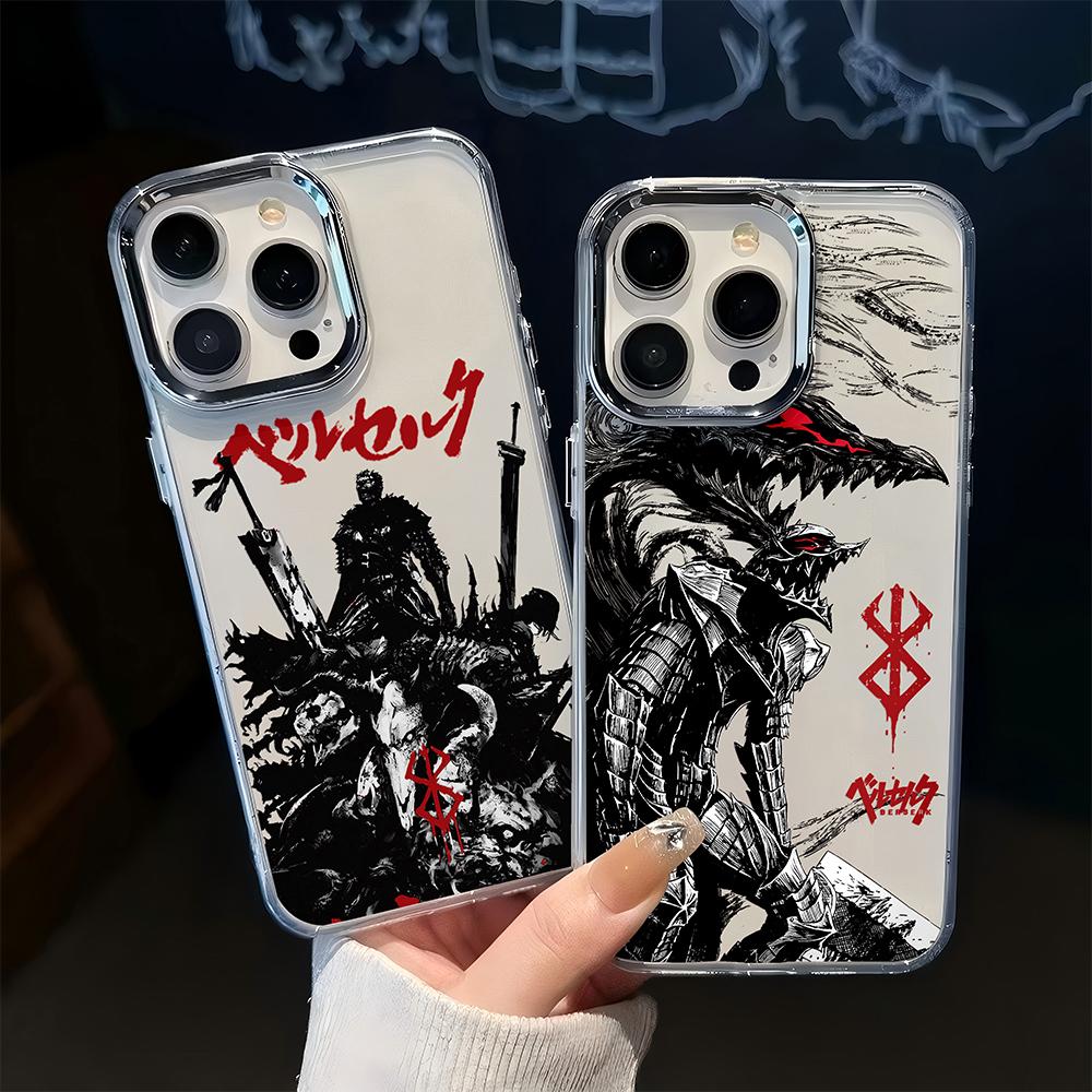 New Japanese Hot Blood Anime Berserk Guts Phone Case For iPhone 17 16e 16 15 14 13 12 11mini Pro Max X XR XSMAX 8 Air Plus Cover