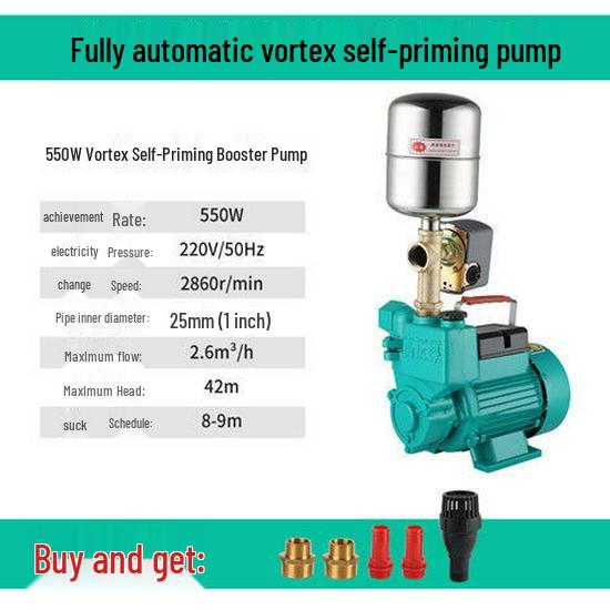 Pompă Booster și de Circulație Autoprimantă Automată pentru Apă de Puț, 220V.