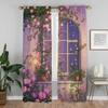 Garden Curtain Room Panel Curtains Bedroom Partition Shades Halloween Decoration Home Interior Child Darkening For Sleeping Area Made Of Polyester