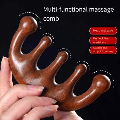 1PC Massage Comb Head Meridian Comb Men and Women Scraping Scalp Dredging Anti-wide Tooth Comb Portable Meridian Comb Hair Therapy Massage