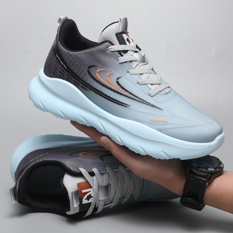 Men's shoes 2025 new sports shoes fashion versatile couple casual trendy shoes mesh breathable lightweight shock absorption training shoes