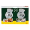 Disques diamants BOSCH pour carrelage et matériaux de construction - 2 disques Ø 125mm