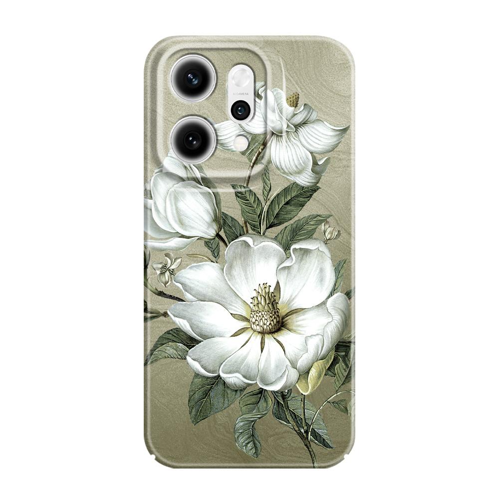 Gorgeous Magnolia Phone Case For OPPO Reno 14 14F 13 13F 12 12F 11 11F 10 8 8Z 8T 7 7Z Pro 4G 5G Film Hard Cover