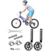 Kids Bike Training Wheels Flash Mute Wheel Bicycle Stabiliser Mounted Kit For Children Single Speed Bikes of 12 14 16 18 20 Inch