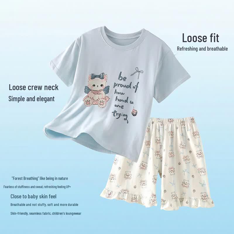 ZISEHY Girls' Pure Cotton Pajamas