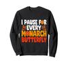 Butterfly Design Graphic Orange Monarch Butterfly Nature Sweatshirt