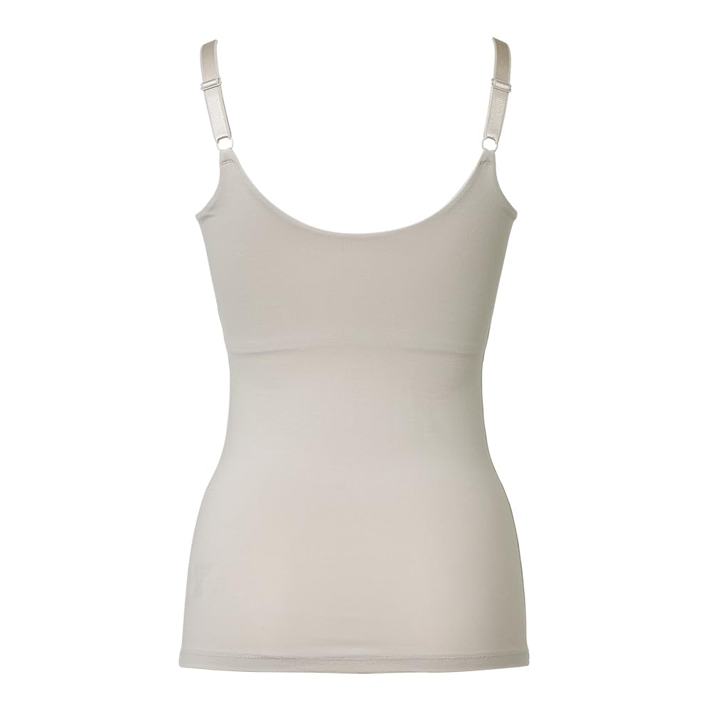 Bradelis New York Wireless Shapewear Bra Cotton Blend Stretch Hybrid Heart Cup Bra Size L Cami, Cami, 25, Greige,