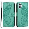 For iPhone 17 Case Butterfly Pattern PU Leather Folio Flip Phone Cover