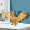 Golden Three Headed Dragon Figure Cool Plastic Realistic Flying Dragon Action Figurine Model Ornament Toy Desktop Decoration Boys Kids Adults Gift