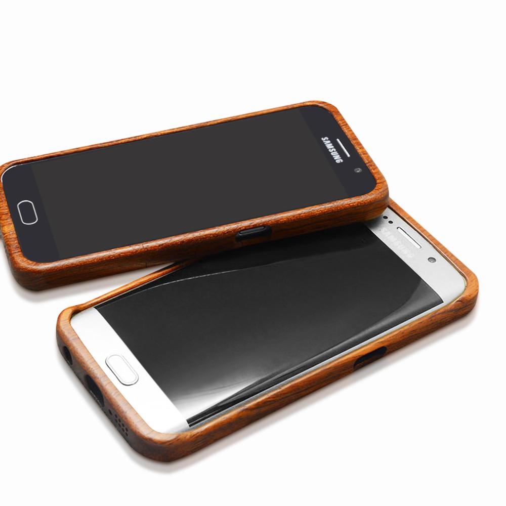 Natural Wood Case For iPhone 8 7 Plus Genuine Carving Wooden Cover ...