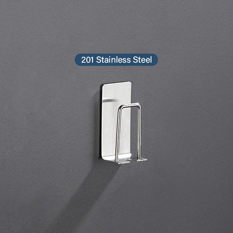 Stainless Steel Toothbrush Holder Tooth Brush Holder Wall Mount Toothbrush Holder Kids Punch-free Space Saving Bathroom YSJ005 1pcs серебряный