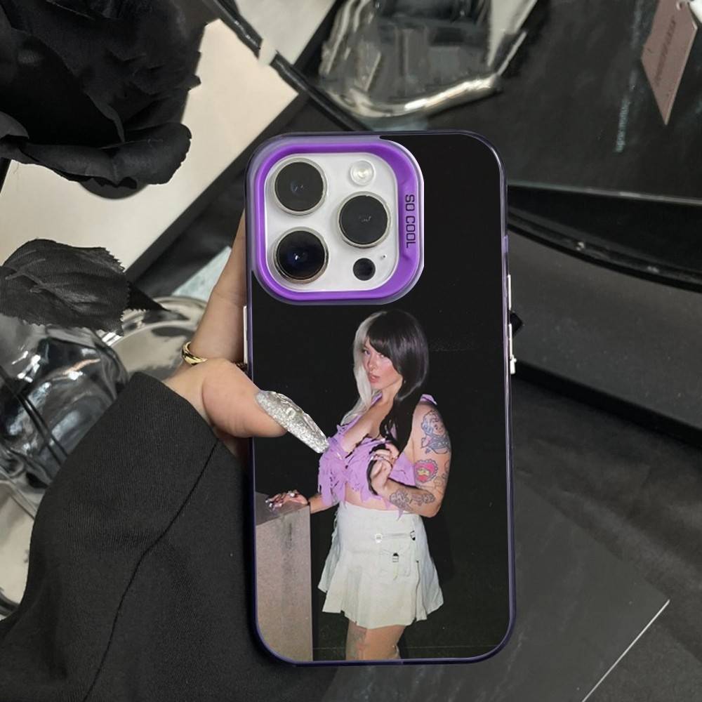 

Cute M-Melanie M-Martinez Phone Case For iPhone 16,15,14,17,13,12,11,XS,Mini,Pro,SE,MAX Purple Matte Silicone Cover iPhone16