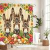 Vibrant Themed Polyester Bathtub Curtain - Decorative Shower Curtain with Various Prints for Bathroom Decoration