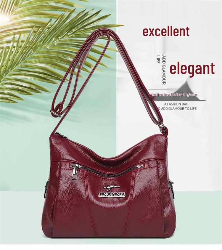 Women's 2025 Large Capacity Messenger Bag - New Fashionable Shoulder Bag for Moms