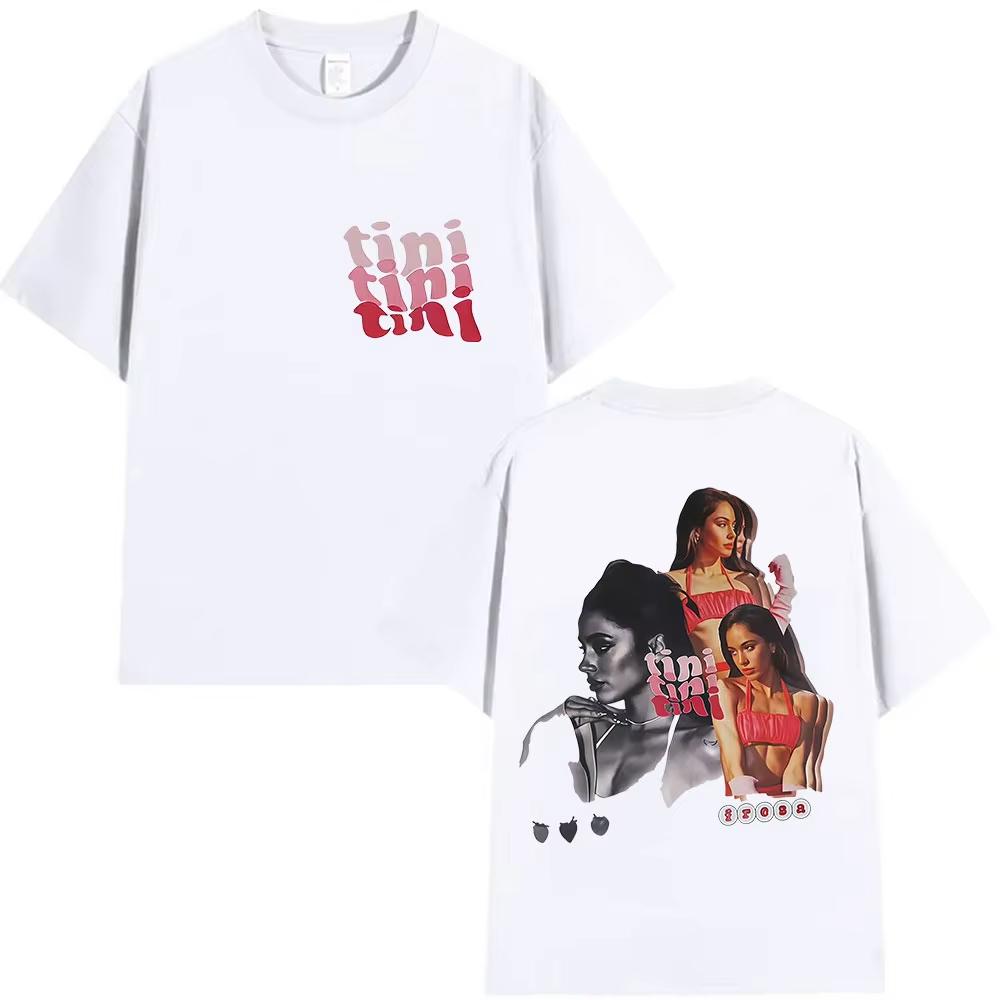 Singer TINI STOESSEL Futtura Tour Album Merch Tshirts UNISEXs Women Pop Music Short Sleeve Tshirts Fashion Summer Shirts