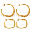 Chic Minimalist Square Hoop Earrings - Sophisticated and Stylish for Women