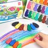 12/24 Colors/Set Drop Shape Crayons Non Dirty Hand Washable Safe Non-Toxic Pen for Kids Baby Toddler Gift Early Education Tools