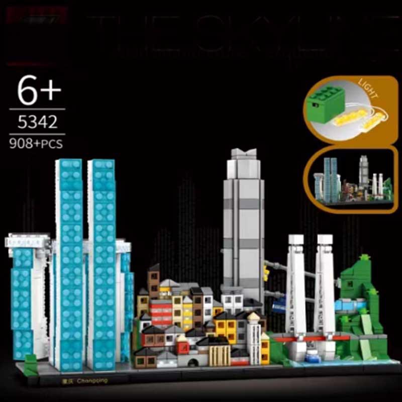Chongqing Skyline Building Blocks Model - City Architecture Toy Set