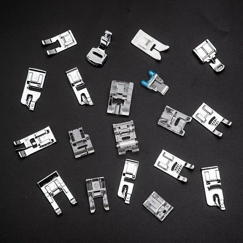 32Pcs/Set Presser Feet For Sewing Machines DIY Tools Sewing Accessories Presser Foot Cording Braiding Grooves Pintuck Foot Kit