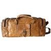 Men's Vintage Brown Large Leather Gym Weekend Luggage Travel Duffle Bag Handmade