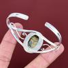 Schalenblende Cuff Bracelet Gemstone Bangle 925 Sterling Silver Bangle Unique Jewelry Adjustable Cuff Bracelet Handmade Bangle Gifts for Mom