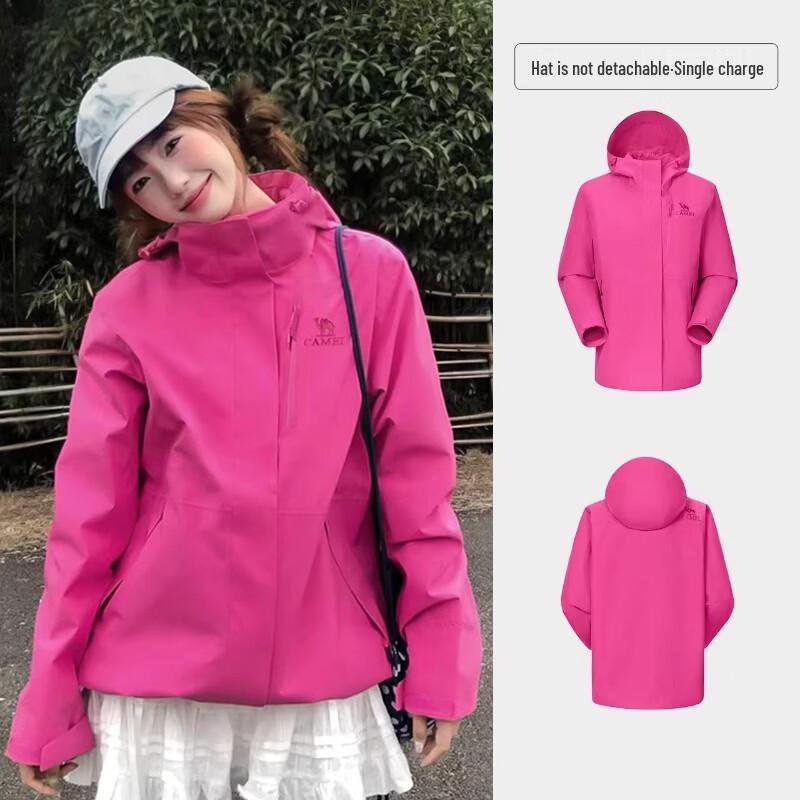 Camel Unisex Single-Layer Windbreaker Jacket
