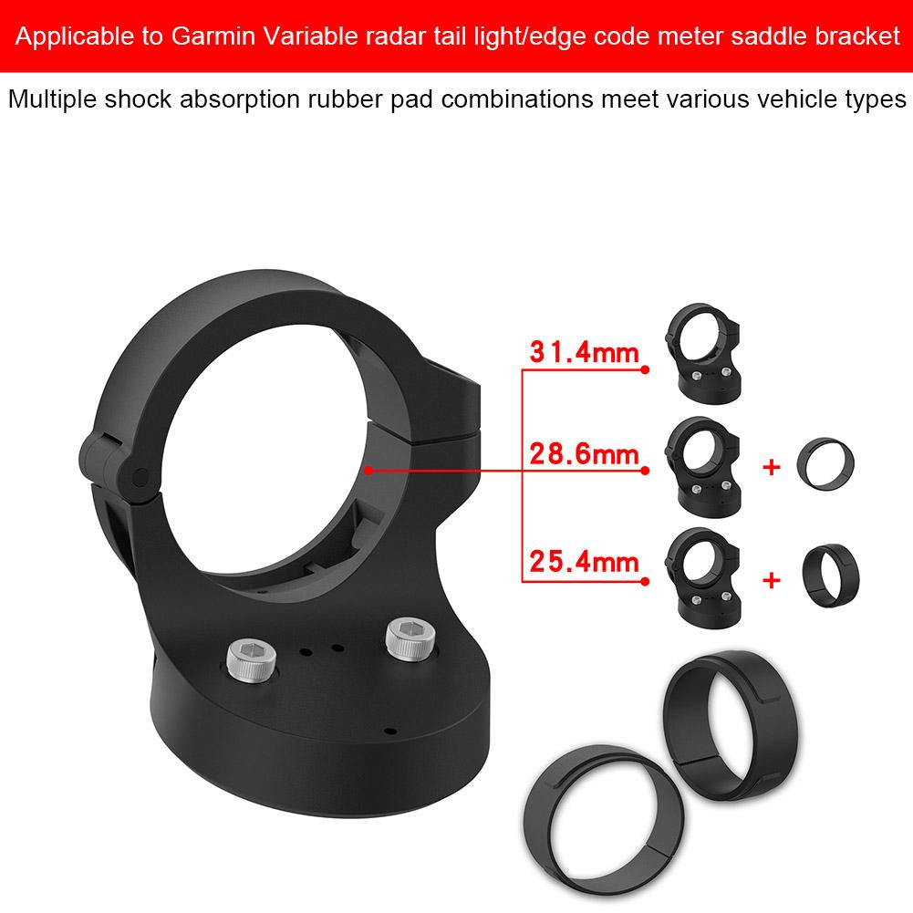 Bicycle Tail Light Bracket Shockproof Tail Light Mount Bracket Adaptor Anti-skid for Garmin Varia Radar Taillight