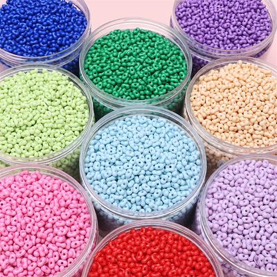 Handgemachtes Armband Perlen Acryl Einfarbig Erdnussperlen Perlen Halskette Halbfertige Stränge Handgemachtes DIY Schmuckzubehör Zubehör Materialien