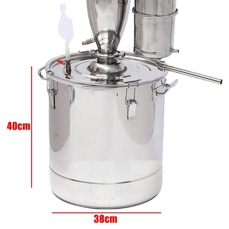 50L 304 Stainless Steel Alcohol Distiller Brew Kit Distillation Purifying Alcohol Brewing Making Alcohol Making Tools