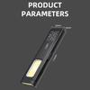 Mini Pocket LED Flashlight Rechargeable Type-C 800LM Waterproof Magnetic Torch 6 Modes with Clip for Camping Emergency Repair