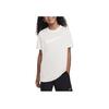 Solid Color Logo Print Round Neck Short Sleeve T-Shirt Kids Tops White DX1123-113