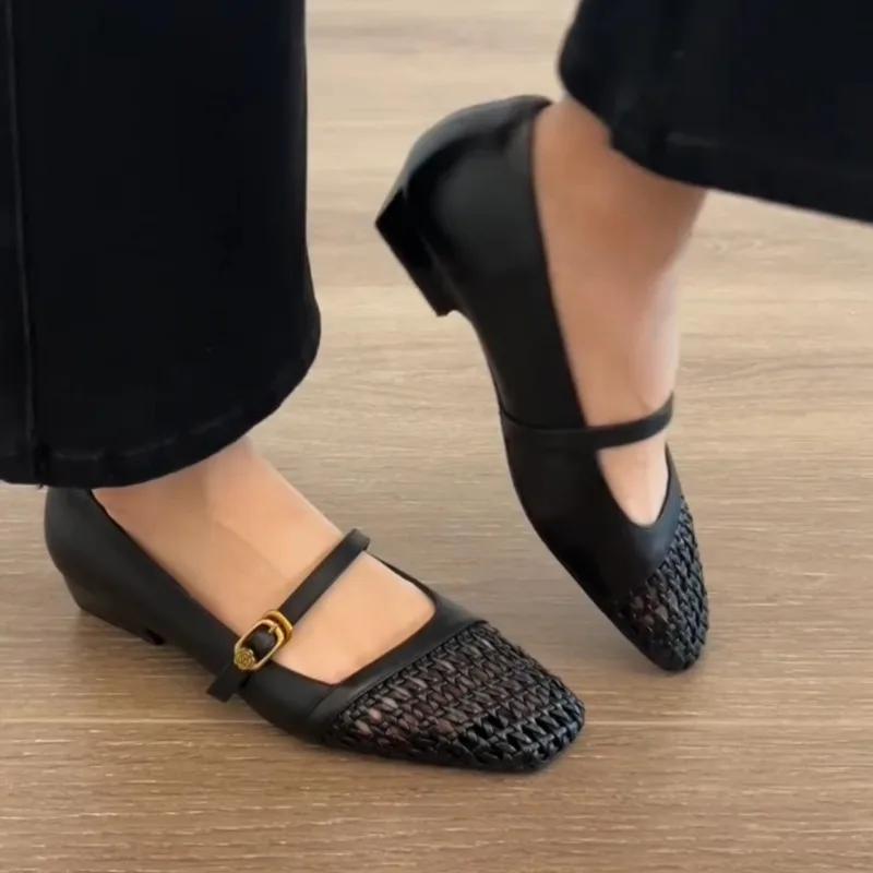 2025 Ladies Shoes Buckle Strap Women's High Heels New Daily Light Comfortable Non-Slip Best Seller Closed Toe Sandals
