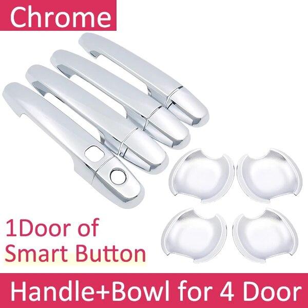 

Хромированные накладки на ручки для Toyota Corolla 2010, аксессуары E140 E150 2007 ~ 2013, наклейки для стайлинга автомобиля 2008 2009 2011 2012 1 Smart Button